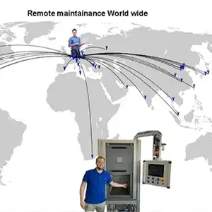 Plasma technology Global remote support and maintenance. globe showing international connections